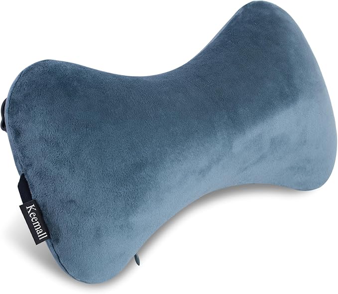 Keemall Inflatable Travel Neck Car Pillow Sleeping Road Trip Essentials | Driving, Blow Up Car Headrest, Travel Pillow for Camping, Neck Support for Office Chair, Adjustable Softness by Keemall
