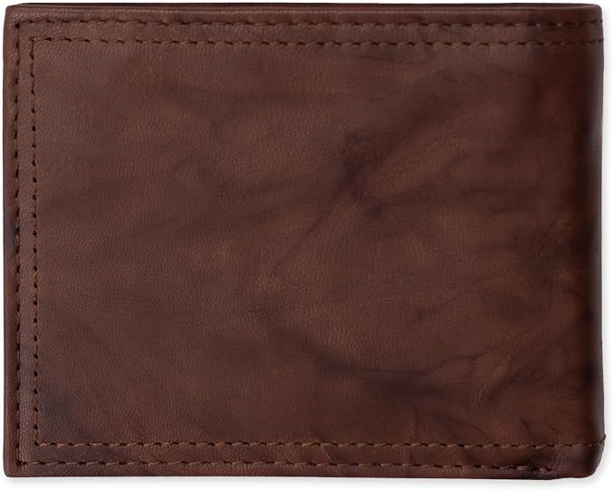 Dockers Men's Bifold Leather Wallet - Thin Slimfold RFID Blocking Security Smart Extra Capacity - Image 3