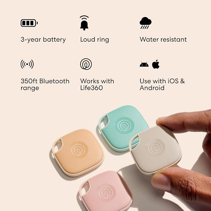 Life360 Tile - Bluetooth Tracker, Keys Finder and Item Locator for Keys, Bags and More. Phone Finder. Both iOS and Android Compatible. 1-Pack (Seaglass) - Image 6