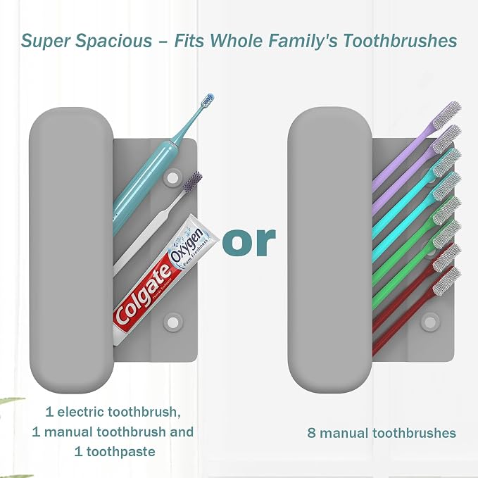 Silicone Toothbrush Travel Case, Pro Large Toothbrush Cover for Traveling | Electric & Manual Toothbrush Travel Cover for Men and Women, Portable Toothbrush Holder for Trave, Gym, Business Trip, School - Image 5