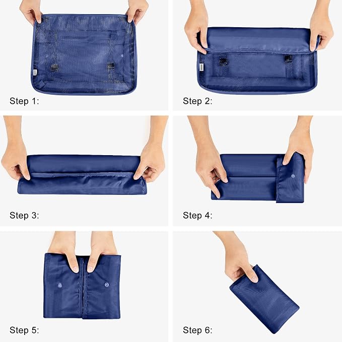 Mossio 9 Set Packing Cubes with Shoe Bag & Electronics Bag - Luggage Organizers Suitcase Travel Accessories - Image 6