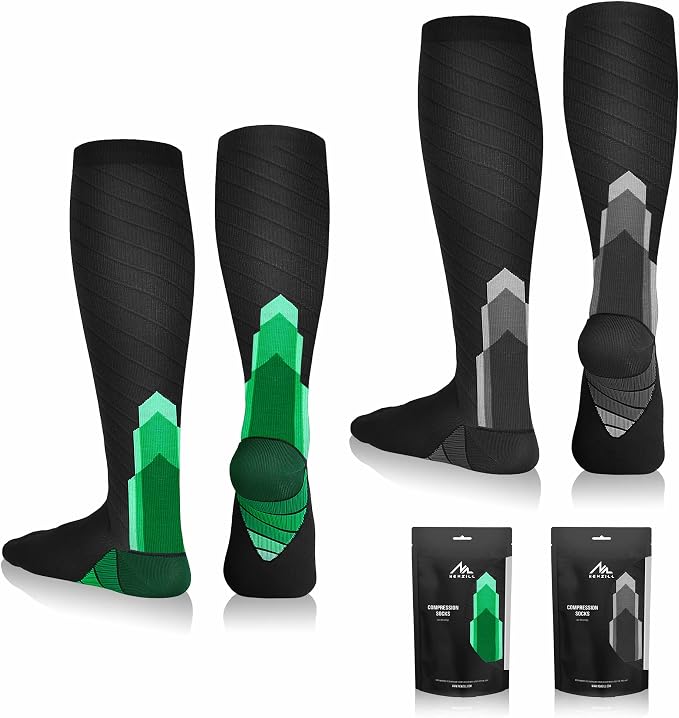 NEWZILL Medical Compression Socks for Women & Men, 20-30 mmHg Knee-High Support for Circulation, All-Day Comfort for Work Travel Running Cycling and Fitness by NEWZILL