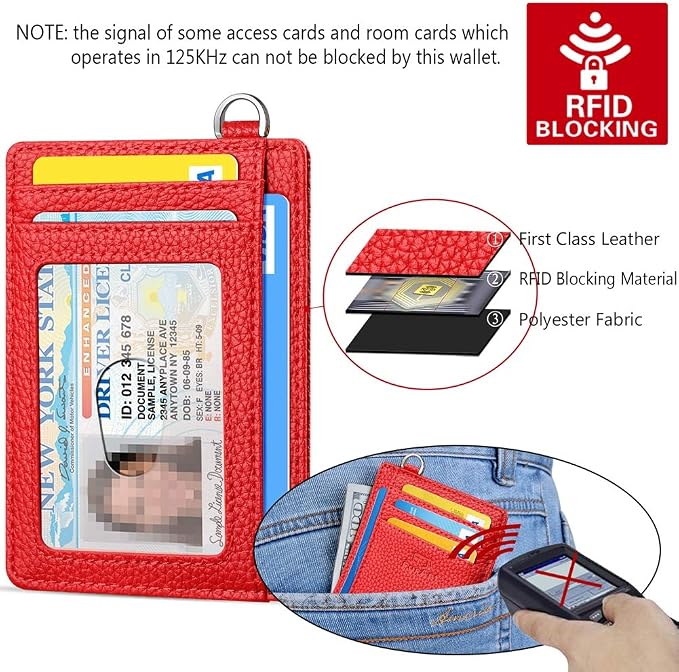 FurArt Slim Minimalist Wallet RFID Credit Card Holder for Men | slim minimalist compact rfid id window thin - Image 5