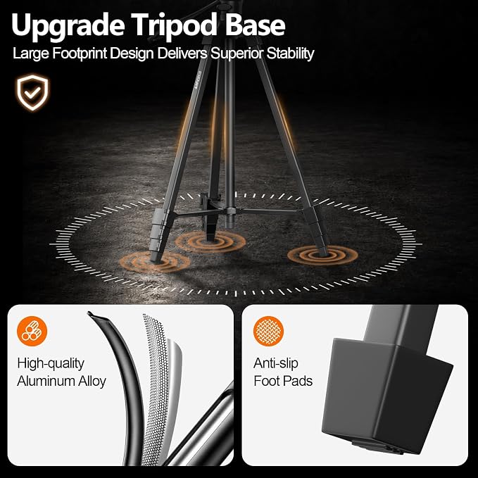EMART 10'' Ring Light with 55'' Adjustable Tripod Stand & Phone Holder | 3 Color Modes 10 Brightness Levels Circle Selfie Lights with Wireless Remote for Streaming, Video Recording, YouTube, TikTok - Image 7