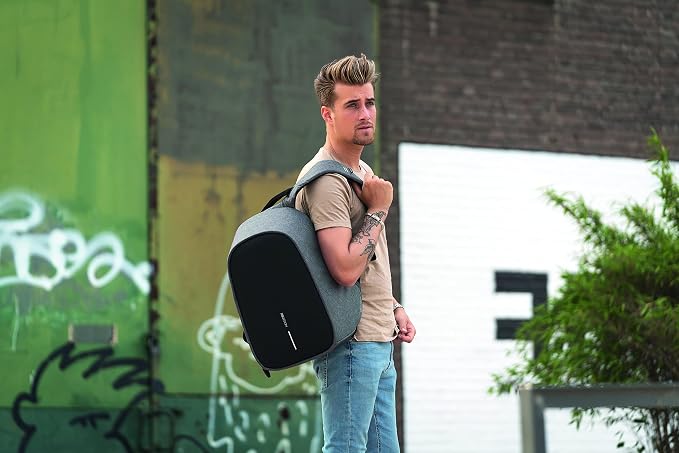 XDDesign Bobby Hero 16 Liter Anti Theft Laptop Backpack, Padded 15.6" Laptop Sleeve, Recycled Material, Water Repellent, USB Charging Port, Travel Carry on Flight Approved for Men&Women - Image 2