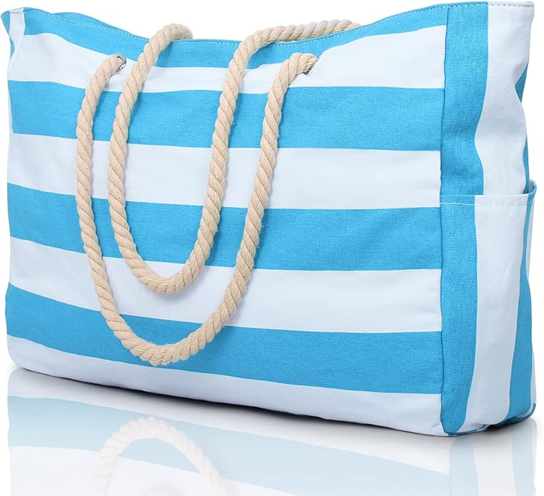 Becokan Beach Bags for Women Large Waterproof Beach Tote Bag Zipper Beach Bags Waterproof Sandproof Swim Pool Bag Large Tote by BecokanBeachBagSpecialist