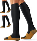 Compression Socks for Women and Men(3 Pairs)15-20mmHg - Best Circulation Support Socks by Bluemaple