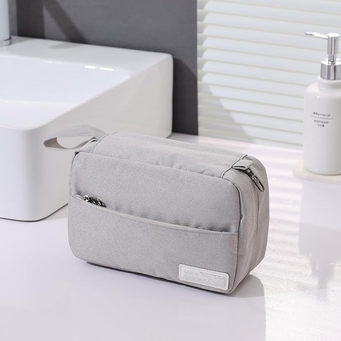 FabDay Small Travel Hanging Toiletry Bag Makeup Toiletries Bag Waterproof Men Black - Image 3