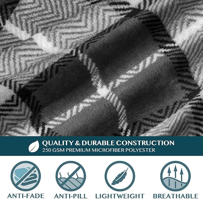 PAVILIA Blanket with Sleeves for Adult Women Men, Soft Warm Wearable Blanket Fleece Wrap Throw, Robe Blanket Gift - Image 8