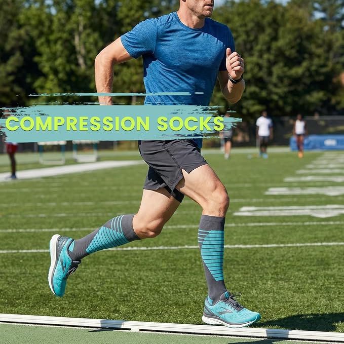 Copper Compression Socks 15-20 mmHg for Men & Women 8 Pairs – Circulation Support for Nurses, Travel, Running, Hiking, Soccer - Image 3