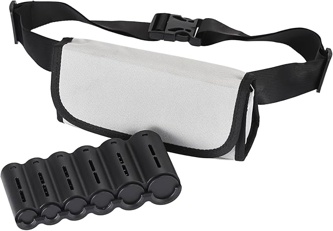 BSTKEY US Coin Holder Coin Dispenser, Fanny Pack with Banknote Waiters Purse Coin Sorter Coin Organizer, Coin Storage Bag with Belt for Waitress Server Collector Cashier Change （Gray） - Image 9