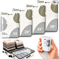 Travel Vacuum Bags with Electric Pump, 18 Pack XS/S/M/L Vacuum Seal Bags | up to 80% Space Saver Compression Packing Bags for Suitcase, Carry-On, Cruise, Dorm & Seasonal Storage by EXTFANS