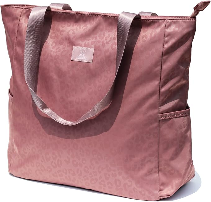 ESVAN Original Floral Water Resistant Large Tote Bag Shoulder Bag for Gym Beach Travel Daily Bags Upgraded by ESVAN