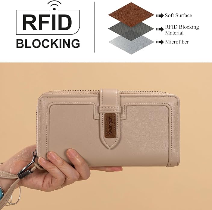 X Wrangler Women's Wallets Bifold Wristlet Wallets for Women Large Capacity Credit Card Wallet with ID Window - Image 5
