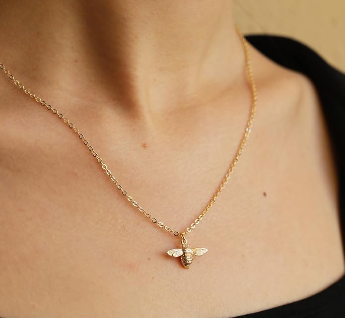 RZKING Golden Necklace for Women, Dainty Butterfly Heart Bow Rose Necklace, Gifts for Best Friend Sister Mom Girlfriend, Graduation Chritmas Birthday Anniversary Thank You Gifts - Image 6