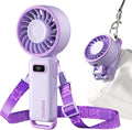 Diveblues Portable Turbo Fan, 100 Speed Handheld Fan with Strong Airflow, Foldable 4 in 1 Personal Fan for Neck, Desk & Travel, USB-C Rechargeable, Lightweight for Summer, Concerts & Outdoor Use by Diveblues