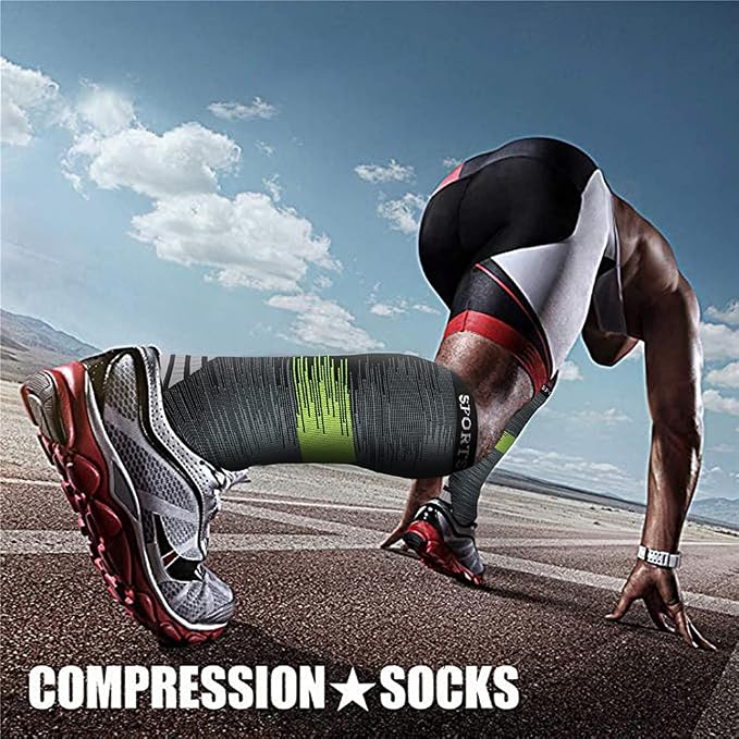 CHARMKING Compression Socks for Women & Men Circulation (3 Pairs) 15-20 mmHg is Best Support for Athletic Running Cycling - Image 3