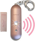 Personal Safety Alarm for Women - Loud Self Defense Siren, Waterproof Keychain with Strobe Light - Battery Powered, Rose Gold by HerTime2