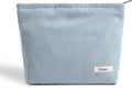 Cosmetic Bags for Women - Corduroy Cosmetic Bag Aesthetic Women Handbags Purses Smile Dots Makeup Organizer Storage Makeup Bag Girls Case Bags (Pure Light blue) by Gardsell