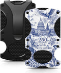 USA 250th Anniversary Slim Money Clip 1776-2026 Holiday Minimalist Wallet | Stainless Steel, Aluminum, 3.4" x 2.1" x 0.35", Navy, RFID, Holds Up To 12 Credit Cards, Cash, Patriotic Gift for Man by Unknown