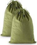 2 Pcs Shoe Bags for Travel, Dust Velvet Bags, Sage Green, 17.3x12.6 Inch | Washable & Reusable Travel Shoe Bags, Dustproof Shoe Bags with Drawstring Closure, Suitable for Travel, Home Storage by WelcometoFantasyLife