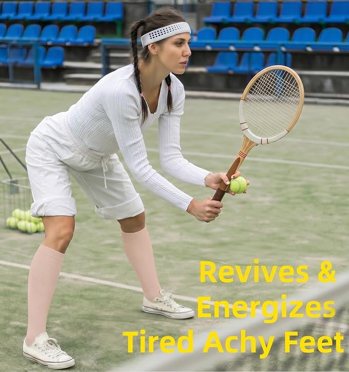 Compression Socks for Women & Men Circulation (4 Pairs) 15-20 mmHg is Best Support for Nurses Running Hiking Travel - Image 3