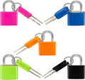 Febwind 5 Pcs Suitcase Locks, Multicolor, with Copper Keys | Mini Padlocks, Durable, For Suitcases Backpacks Boxes Cabinet Laptop Bags, Protect Your Belongings by Febwind