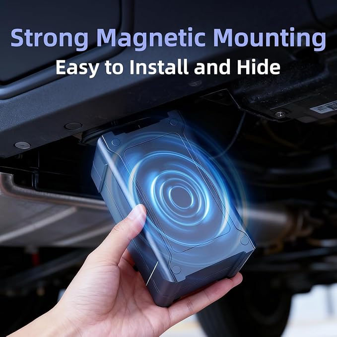 4G GPS Tracker for Vehicles Car Kids, Car Tracker Device Hidden Tracking Devices for Cars Hidden 10S Update Strong Magnetic Long Battery Life (Tracker 1 Year Subscription Incl.) - Image 4