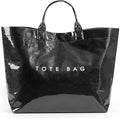 Lushandy PVC Tote Bag for Women Jelly Beach Bag Top Handle Hobo Handbag | Water-Resistant, Wipe Clean, Lightweight by Lushandy