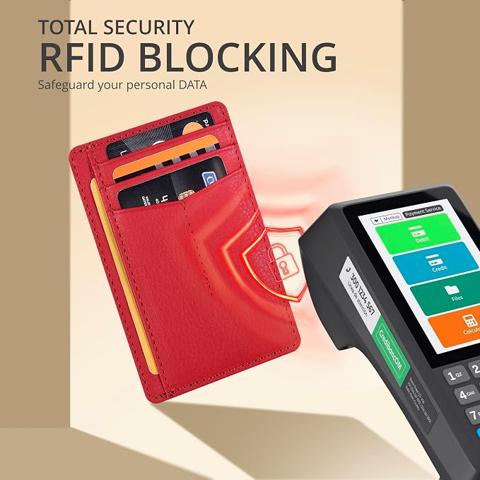 Oak Leathers Leather Wallet Minimalist Style - RFID Slim Card Holder - Image 5