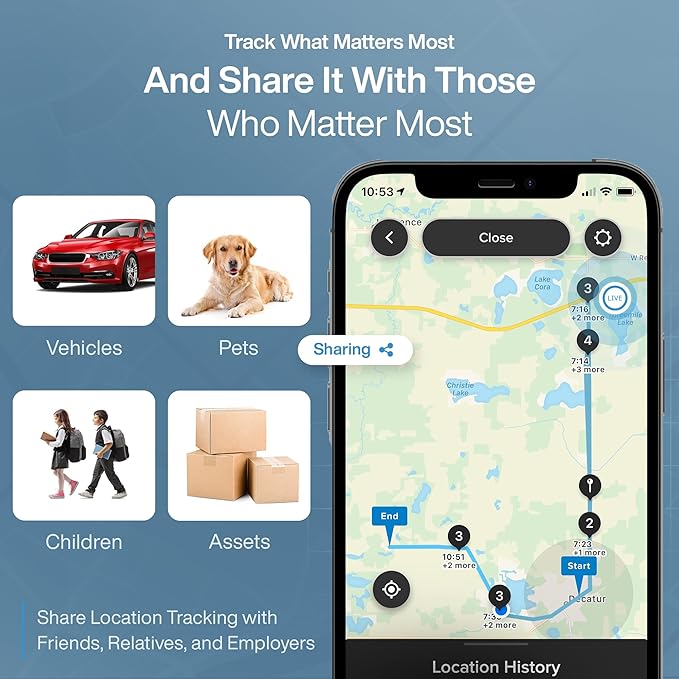 Cube GPS Tracker for Vehicles Assets Kids, Mini GPS Trackers for Dogs, Car Tracker Device: Real Time Worldwide Location SOS Pings Geo-Fencing + Rechargeable Battery Requires Subscription | IP67 Waterproof Mini GPS Tracker Device with Movement Alerts, G... - Image 6