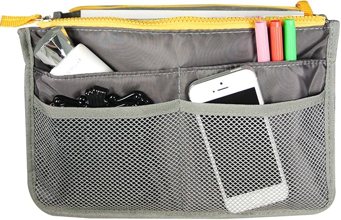 Wrapables® Unisex Bag Insert Organizer, Travel Bag Organizer - Grey by Wrapables