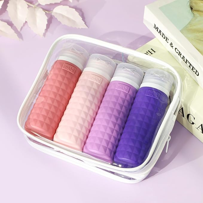 Travel Bottles for Toiletries, TSA Approved Travel Size Containers, Leak Proof Silicone Shampoo Bottles, Small Toiletry Containers with Clear Bag for Shampoo Conditioner Lotion - Image 9