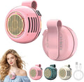 Portable Silent Mini Bladeless Fan Clip On, Mini USB Rechargeable 360° Rotatable Fan, 2026 New Adjustable 3-Speed Suspended Whirlwind Cooler Fans for Outdoor & Travel & Office (Pink) by Linyuant