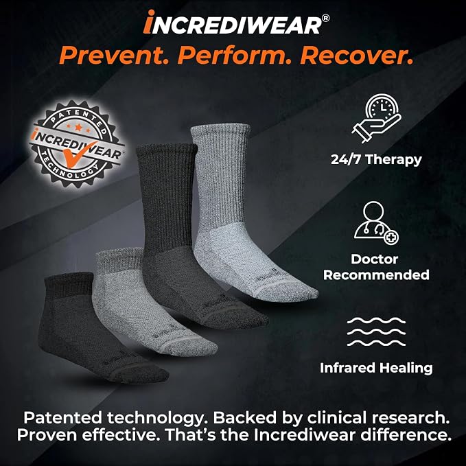 Incrediwear Circulation Socks – Women’s & Men’s Crew Socks for Foot Circulation - Image 2