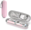 SQERO Electric Toothbrush Travel Case for Oral-B Pro/iO, Philips Sonicare/Aquasonic, Oral B Case for Brush Heads & Accessories, Portable Toothbrush Hard Carry Bag Waterproof PU by SQERO
