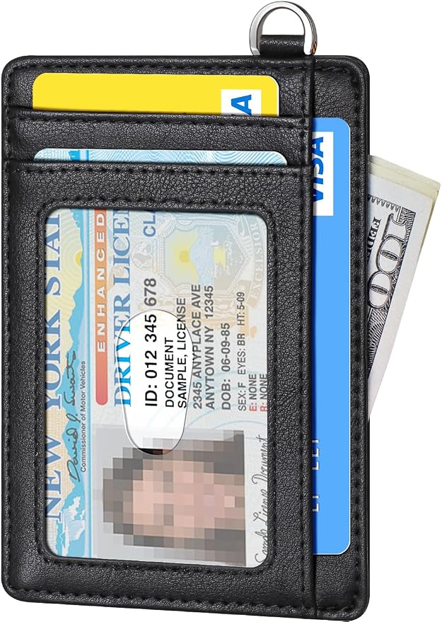 FurArt Slim Minimalist Wallet RFID Credit Card Holder for Men | slim minimalist compact rfid id window thin - Image 2