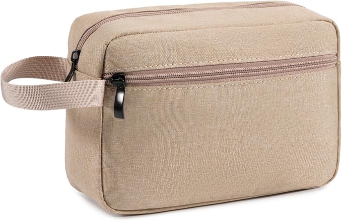 Travel Toiletry Bag for Men & Women, Hanging Cosmetic Organizer | Water-Resistant Fabric, Sturdy Handle, Lightweight Dopp Kit – Bathroom Toiletries, Makeup, Shaving, Grooming & Accessories by Unknown