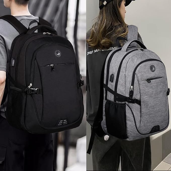 SHRRADOO Travel Laptop Backpack for Men Women, College High Schoolbag | Anti Theft Backpacks with Combination Lock, Carry On Flight Approved, Fit 17 Inch Laptop, Bookbag Work School Backpack - Image 7