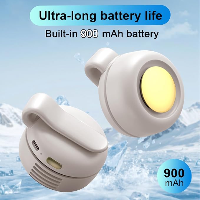 lfcforld Portable Electric Mini Bladeless Fan, Silent Mini Adjustable Clip-On USB Rechargeable Fan, 3-Speed Ultra-Quiet Personal Cooling Fan - Image 4