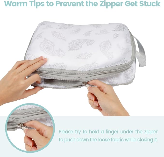 Cambond Compression Packing Cubes for Travel - Luggage Suitcase Organizer | Compression Zip Design for Space-saving, Expandable, Lightweight, Keep Clothes Sorted, Luggage Space Tidy, Carry on Pack Fast - Image 7