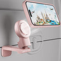 MiiKARE Magnetic Airplane Phone Holder Mount for Magsafe, Light Pink | Universal Hands-free Phone Holer with 360° Rotation for Flying, Accessory Travel Must Haves Phone Stand for Desk, Tray Table by MiiKARE