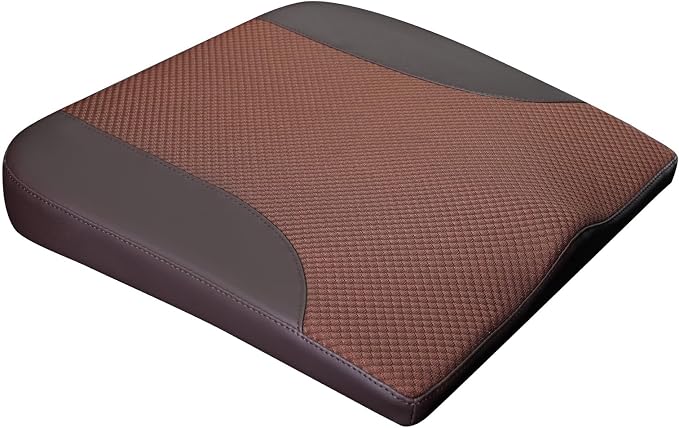 Allaboutsla Car Seat Cushion, Car Seat Cushions for Long Driving | Comfortable Memory Foam Driver Seat Cushion, Automotive Seat Cushions, Butt Pillow for Car,Truck, Office Chair, Brown - Image 8