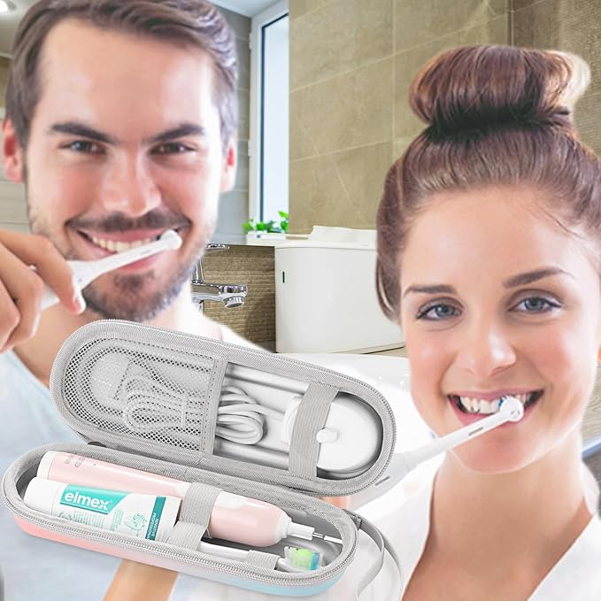 Toothbrush Travel Case for Oral B/Oral-B Pro 1000 1500 5000 7000 & Philips Sonicare 4100 1100 5300 5100 6100/iO Electric Toothbrush, Hard Protective Storage Bag (Gradient) - Image 7