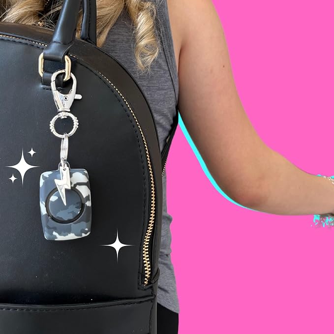 Mini Personal Safety Alarm for Women - 125 Decibel Loud Self Defense Alarm - LED Light & Keychain Clip - Image 3