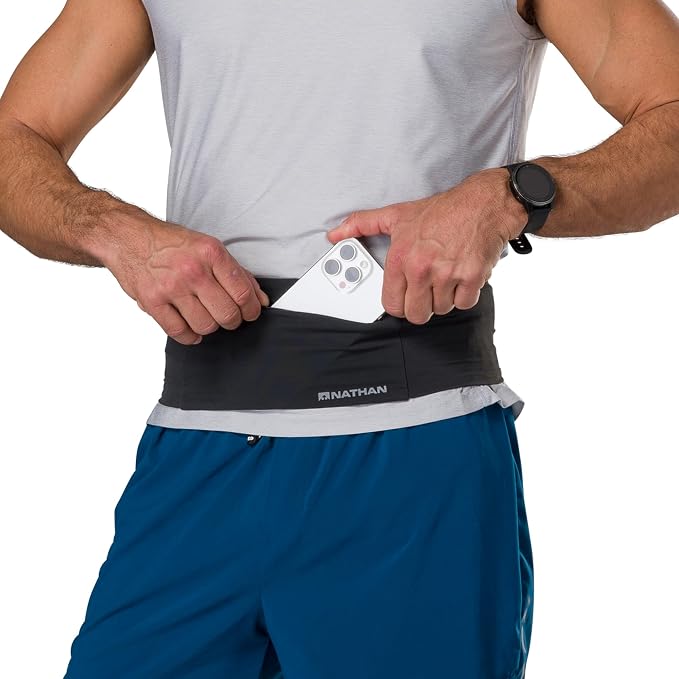 Nathan Zipster Max Running Belt, Running Belts for Women and Men, Bounce-Free Waist Pack with Extra Large Zipper Pocket, Smartphone Storage, Walking, Gym, Hiking - Image 3