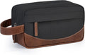 Travel Toiletry Bag for Men, Hanging Toiletry Organizer, Water Resistant Shaving Kit with Large Capacity for Travel Accessories (Black, Large) by Ezday