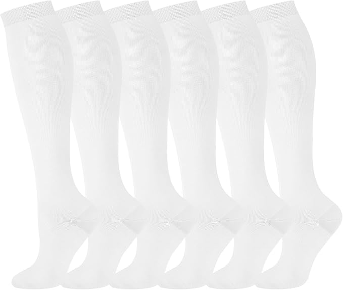 Compression Socks for Women Men 15-20 mmHg Knee High Support for Nurses, Travel, Pregnancy, Athletic by Dorobios