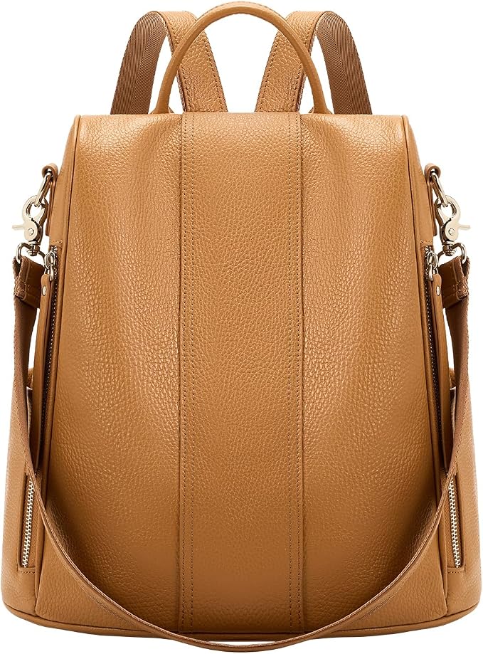 Genuine Leather Backpack Purse for Women Anti-theft Fashion Backpack Bags by UEIRY