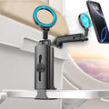 smofish Airplane Phone Holder Travel Essentials,Travel Phone Holder,for MagSafe Airplane, Magnetic Handsfree Airplane for iPhone 16 15 14 13 12 Stand Accessories for Travel and Business by smofish